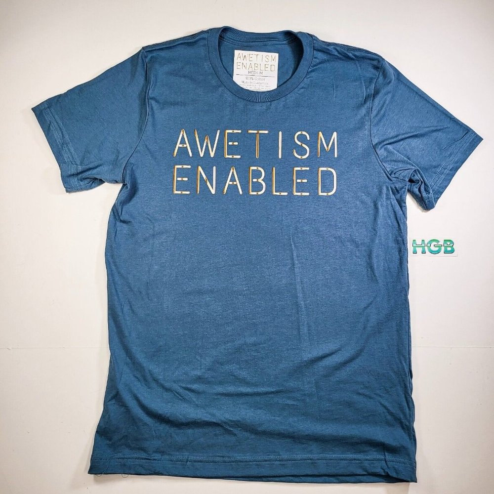 Awetism Enabled T-Shirt Women's Unisex Autism Support Awareness  AWE3001-400